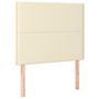Voir la diapositive 2 : VIDAXL Tetes de lit 2 pcs Creme 80x5x78/88 cm Similicuir