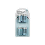 ENERGY MAX Lot de 8 Piles LR6  Alcaline  4cm Bleu