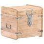 Voir la diapositive 1 : VIDAXL Coffre 40x40x40 cm Bois d'acacia solide