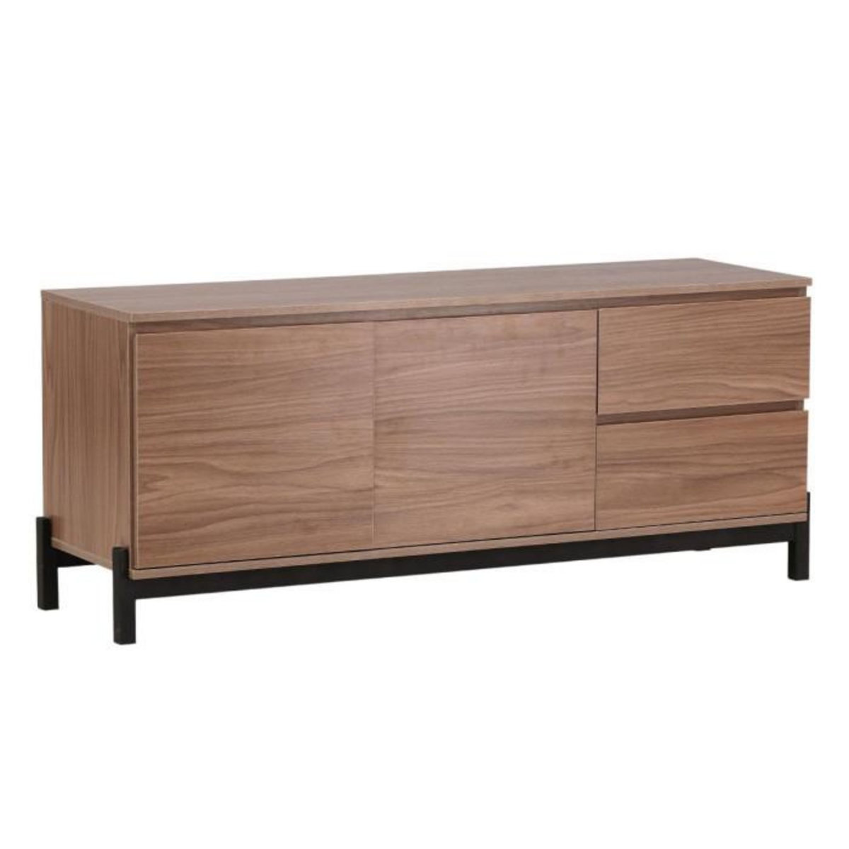 Paris Prix Meuble TV 2 Portes & 2 Tiroirs  Corpus  138cm Marron