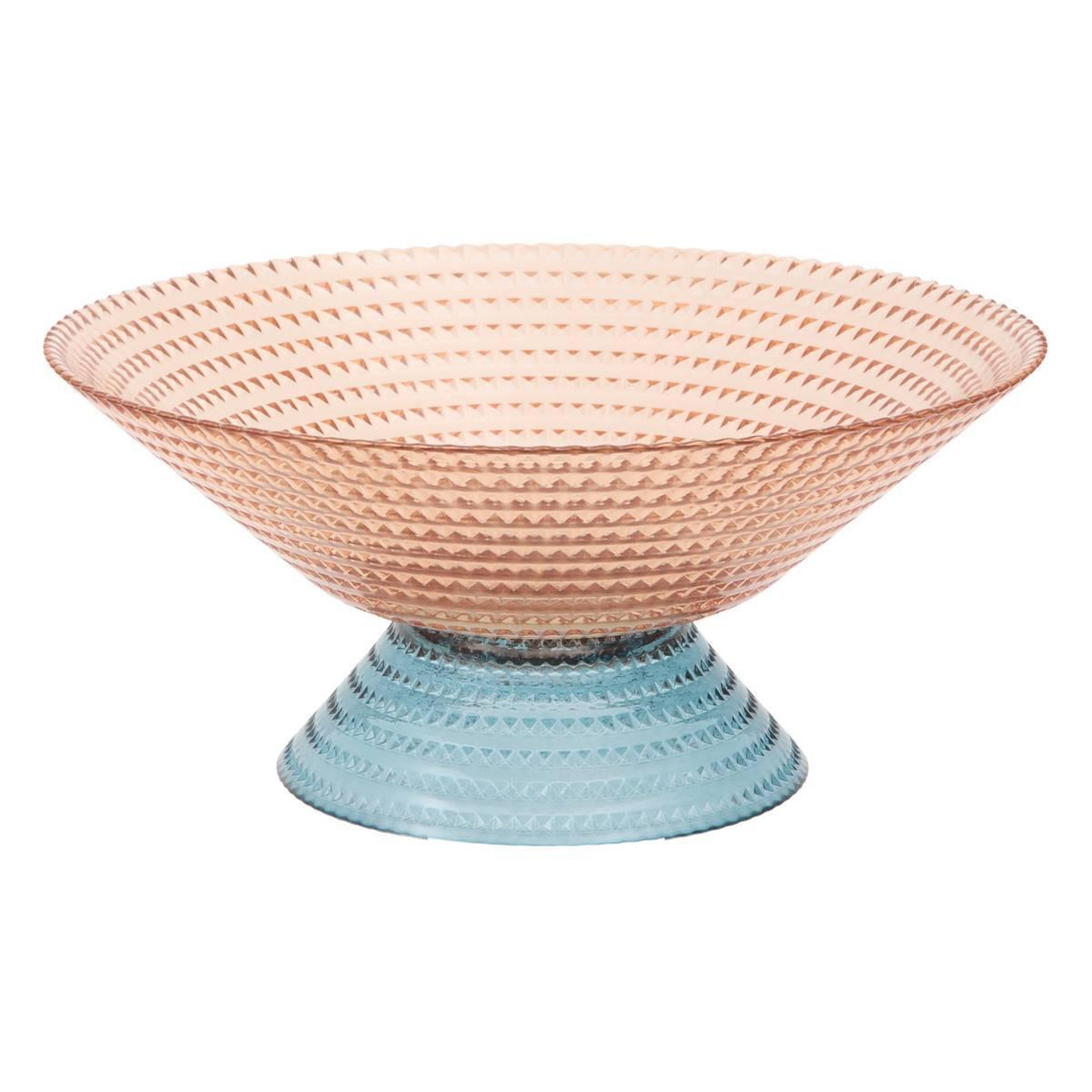 SECRET DE GOURMET Corbeille à fruits en verre  homy  30cm multicolore