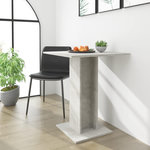 VIDAXL Table de bistro Gris beton 60x60x75 cm Bois d'ingenierie