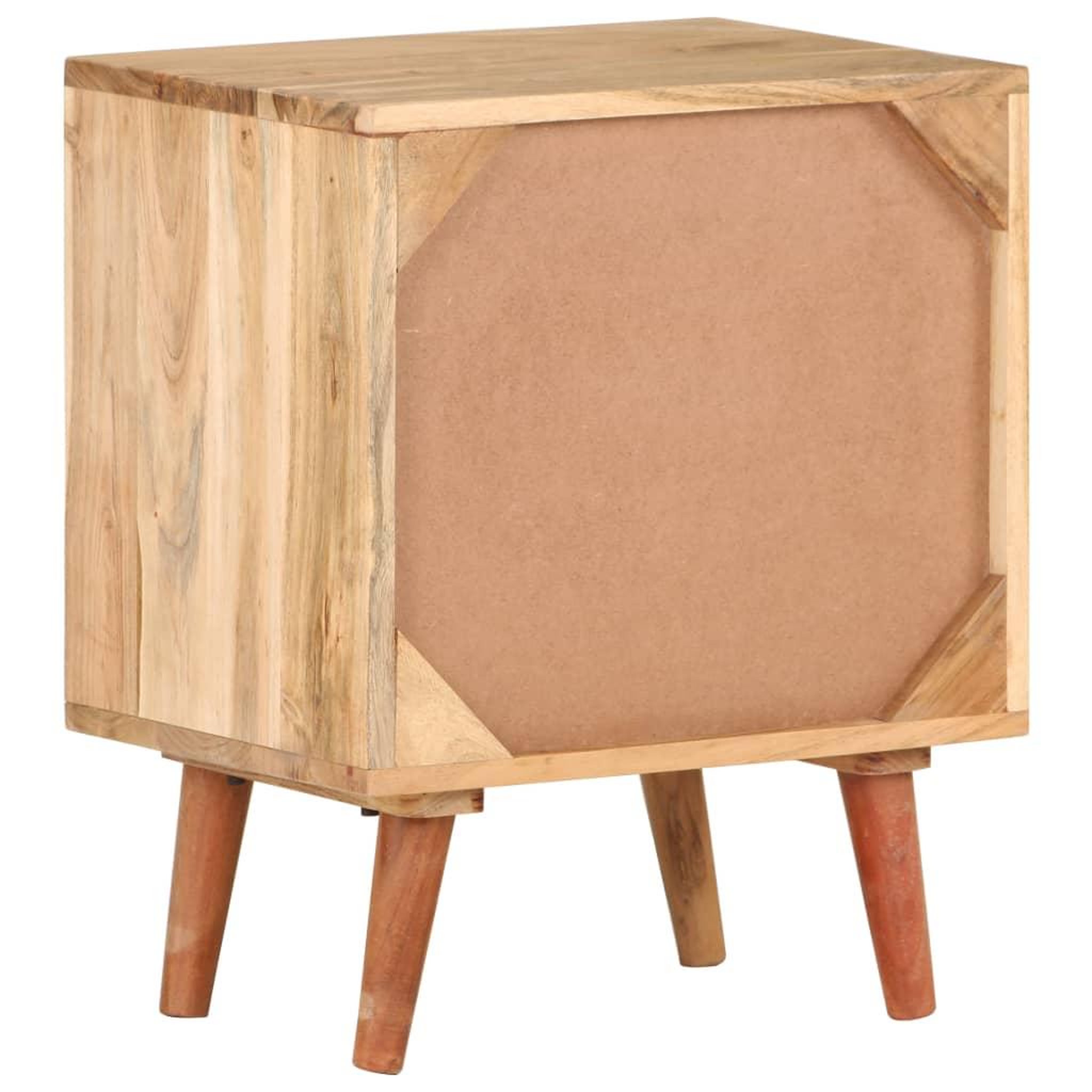 Voir la diapositive 4 : VIDAXL Table de chevet 40x30x50 cm bois d'acacia massif
