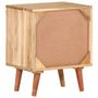 Voir la diapositive 4 : VIDAXL Table de chevet 40x30x50 cm Bois d'acacia massif