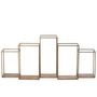 Voir la diapositive 2 : Paris Prix Étagère Design en Métal  Multiple  93cm Or