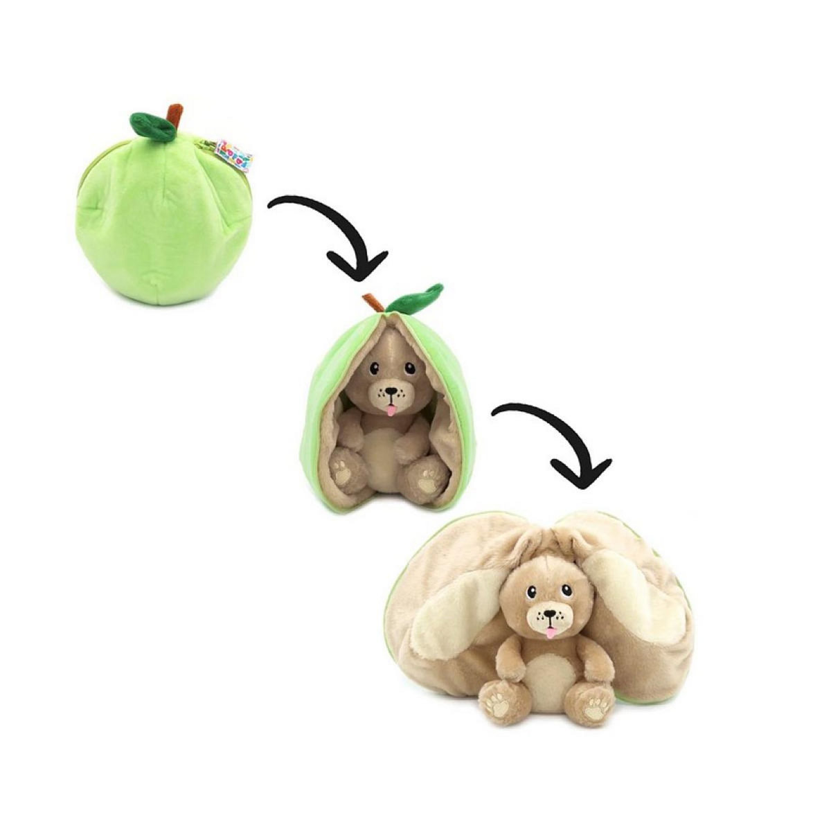 LES DEGLINGOS - Crocket le chien/pomme