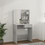 Voir la diapositive 5 : VIDAXL Coiffeuse avec LED Gris beton 74,5x40x141 cm