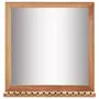 VIDAXL Miroir de salle de bain 60 x 12 x 62 cm Bois de noyer massif