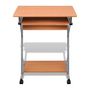 Voir la diapositive 2 : VIDAXL Bureau d'ordinateur avec plateau a clavier coulissant Marron