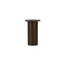 Voir la diapositive 2 : Paris Prix Table d'Appoint Design Nervuré  Bianca  65cm Marron