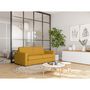 Voir la diapositive 1 : Canapé convertible système couchage express matelas 140x190 17cm 3 places en tissu DYLAN 