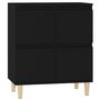 Voir la diapositive 2 : VIDAXL Buffet Noir 60x35x70 cm Bois d'ingenierie