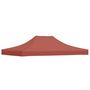 Voir la diapositive 2 : VIDAXL Toit de tente de reception 4x3 m Terre cuite 270 g/m^2