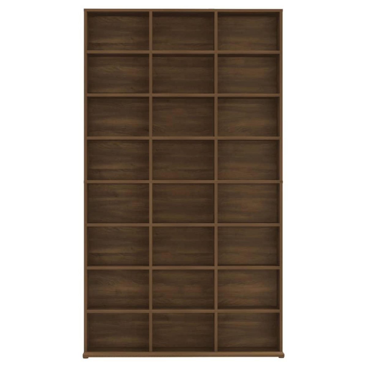 VIDAXL Armoire a CD Chene marron 102x23x177,5 cm Bois d'ingenierie