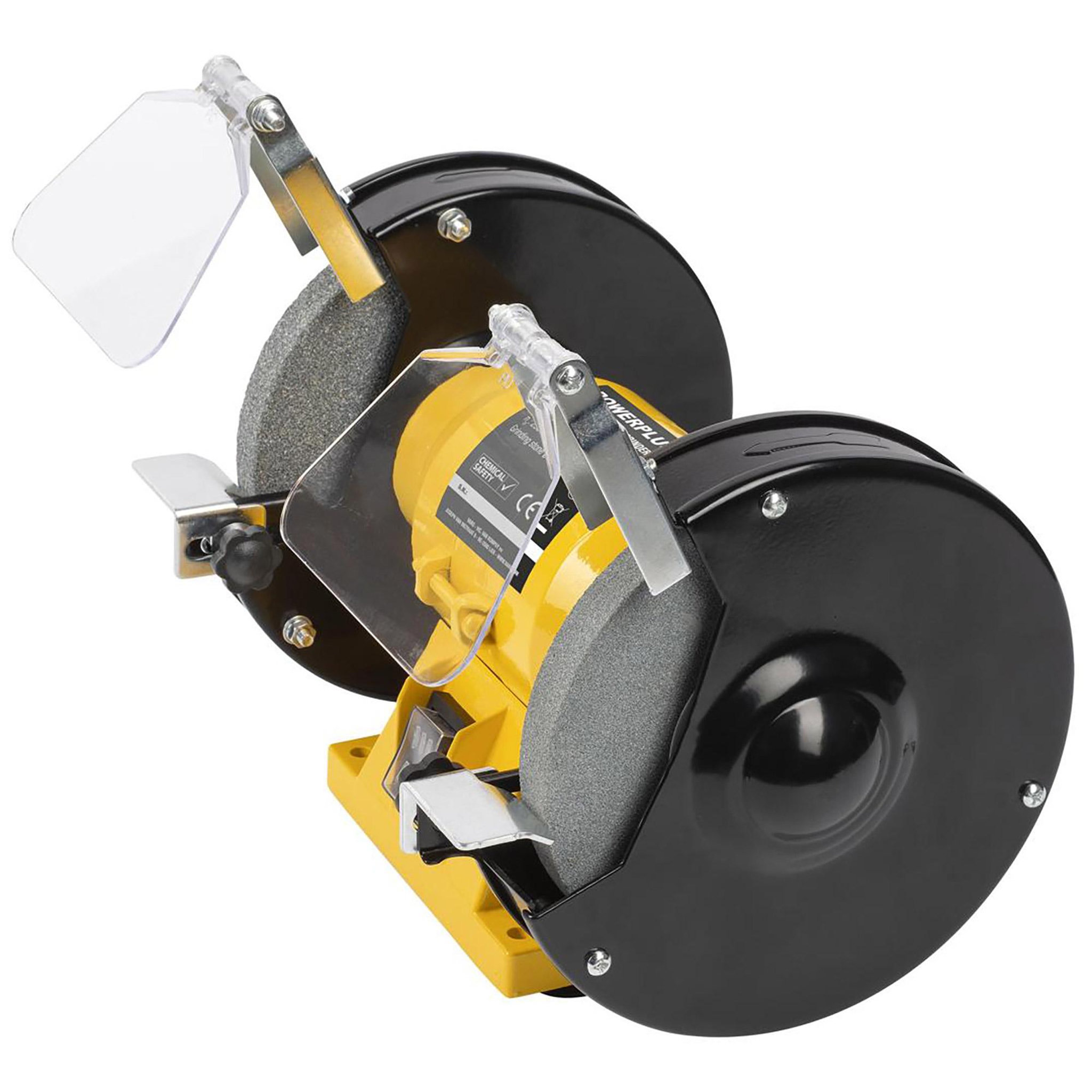 Voir la diapositive 3 : POWERPLUS Touret à meuler d'établi 150w powerplus