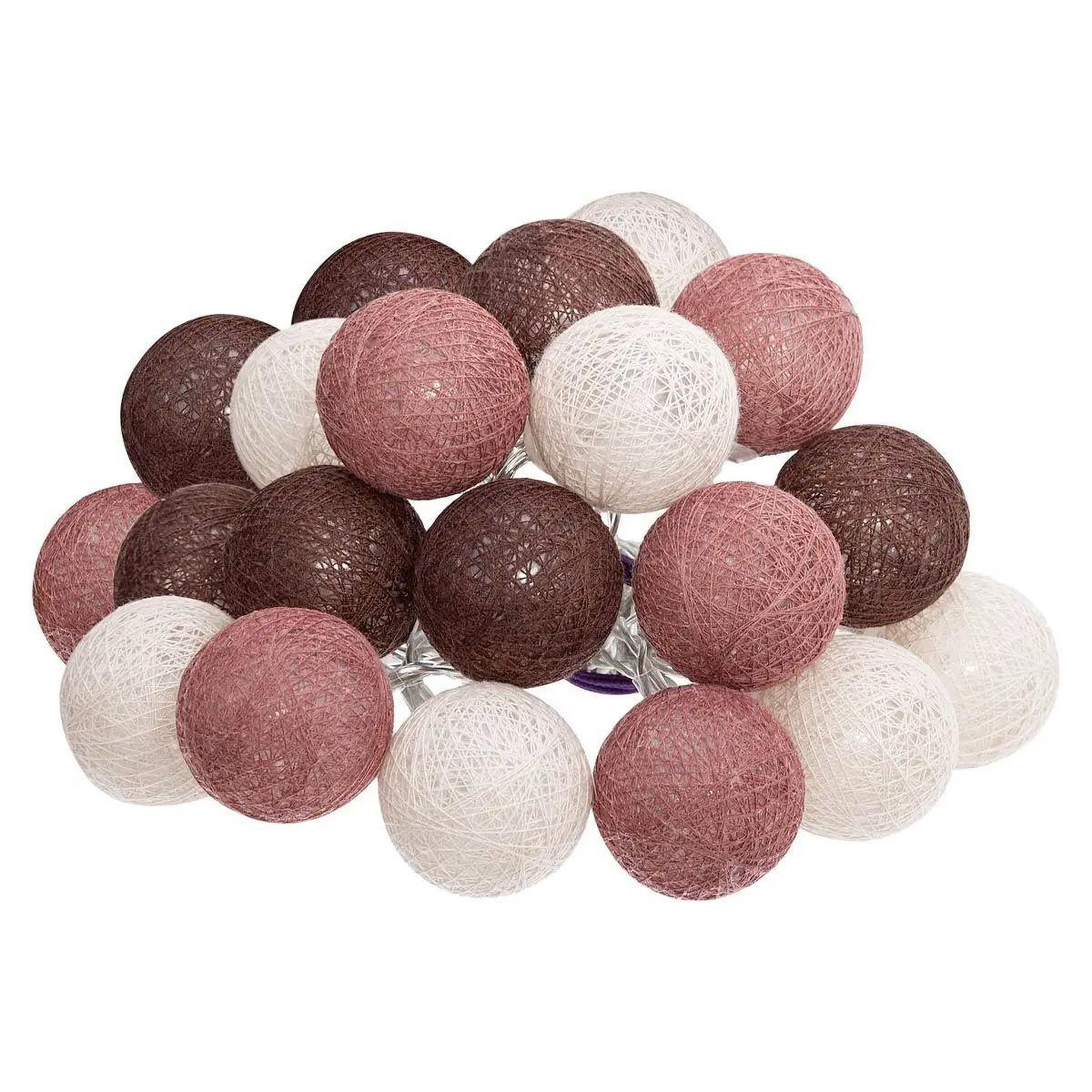 ATMOSPHERA Guirlande led 20 boules  dune  435cm multicolore