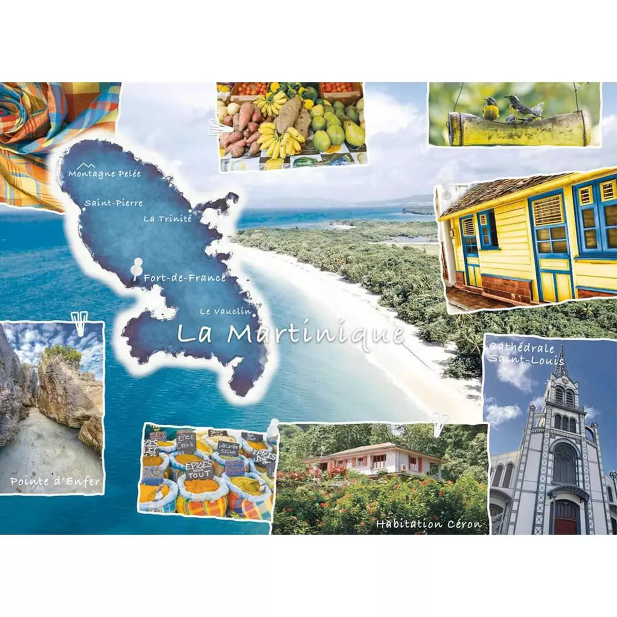 Nathan Puzzle 500 pièces : Carte postale de La Martinique