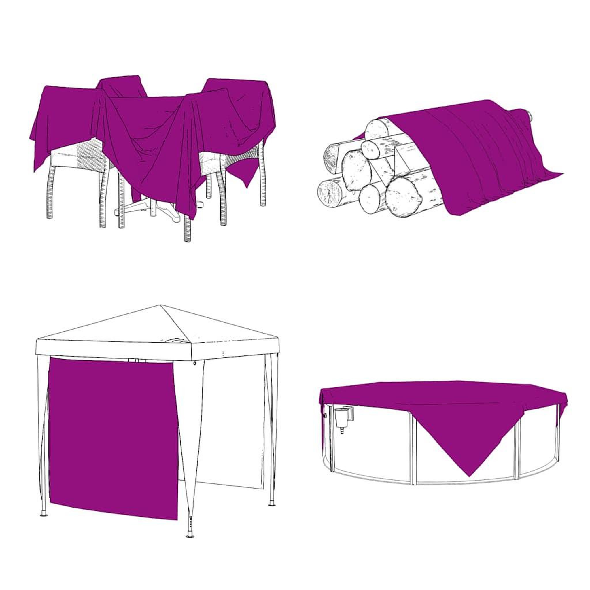 Voir la diapositive 5 : VIDAXL Couverture vegetale avec œillets 1x10 m PVC