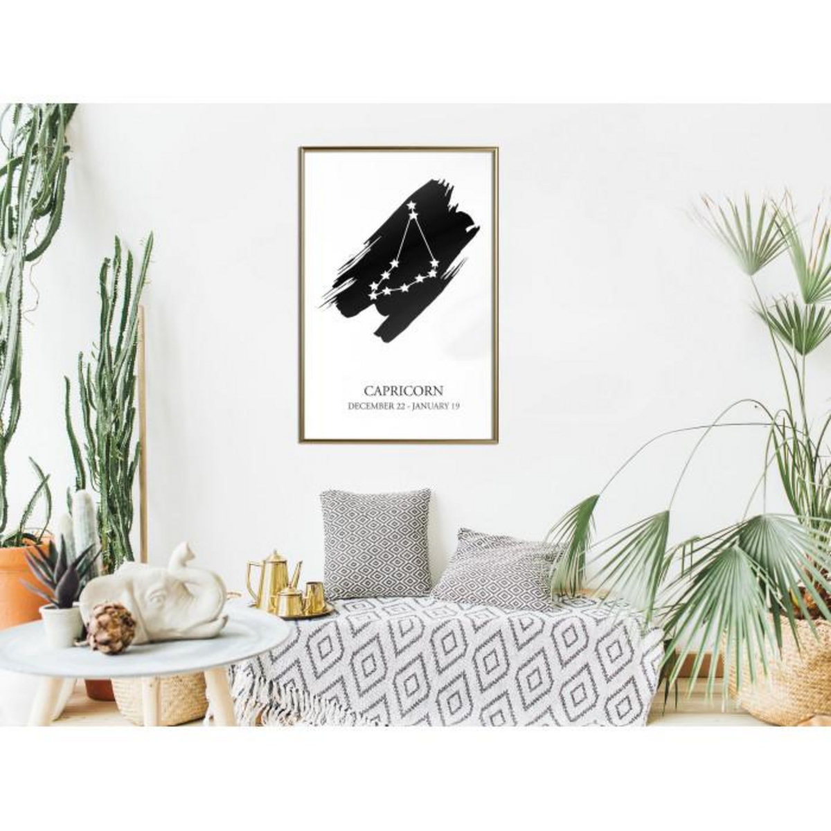 Paris Prix Affiche Murale Encadrée  Zodiac Capricorn I