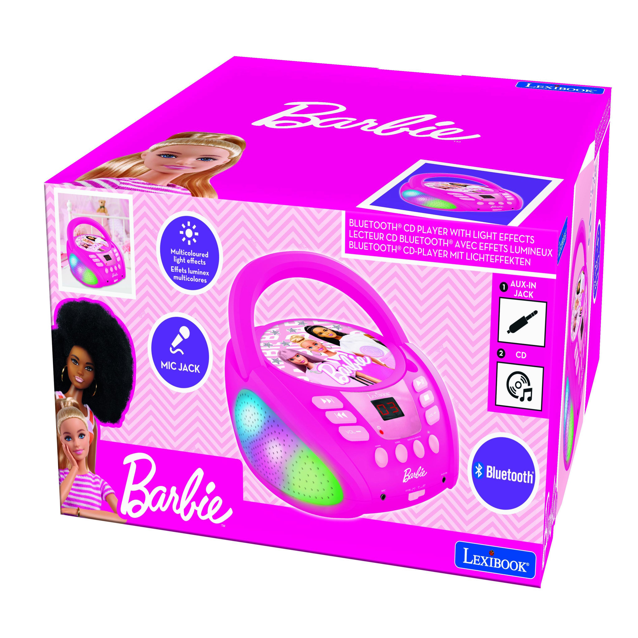 Voir la diapositive 3 : Lexibook Lecteur CD Bluetooth Barbie