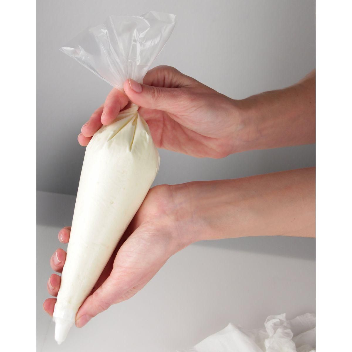 ZENKER Lot de 20 poches à douilles plastique avec douilles inox et plastique 32 cm Zenker Smart Pastry