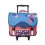 Voir la diapositive 1 : AUCHAN Cartable à roulettes 41 cm CM1/CM2 multicolore avec breloque NATURE LOVER