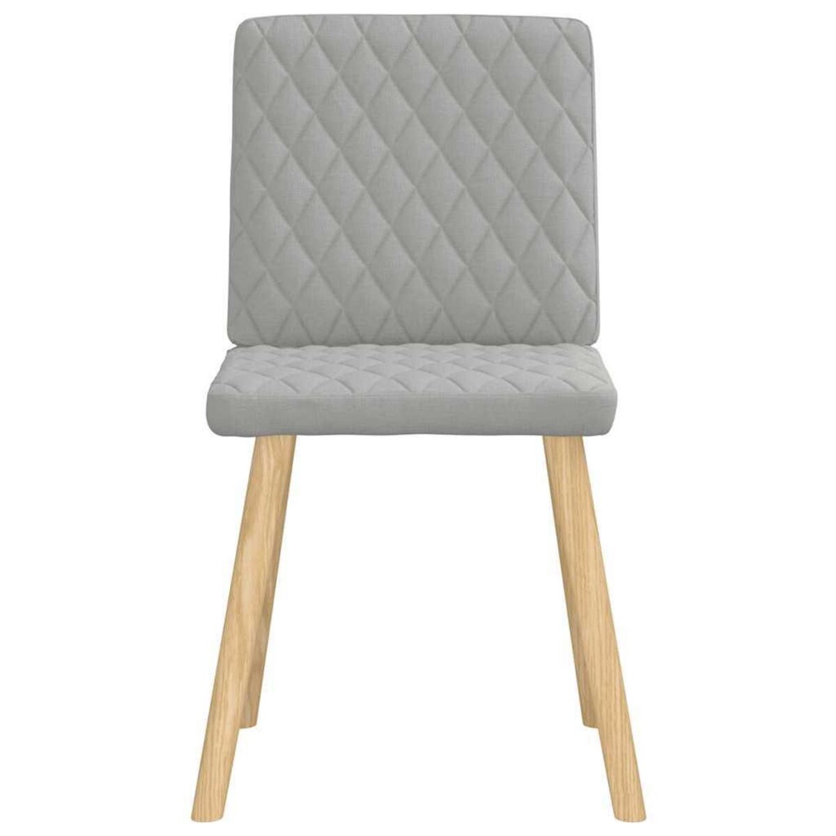 VIDAXL Chaises a manger lot de 2 gris nuage tissu