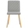 Voir la diapositive 3 : VIDAXL Chaises a manger lot de 2 gris nuage tissu