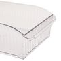 Voir la diapositive 2 : FIVE Bac de Rangement Frigo à Roulettes  Streaks  20x31cm Transparent