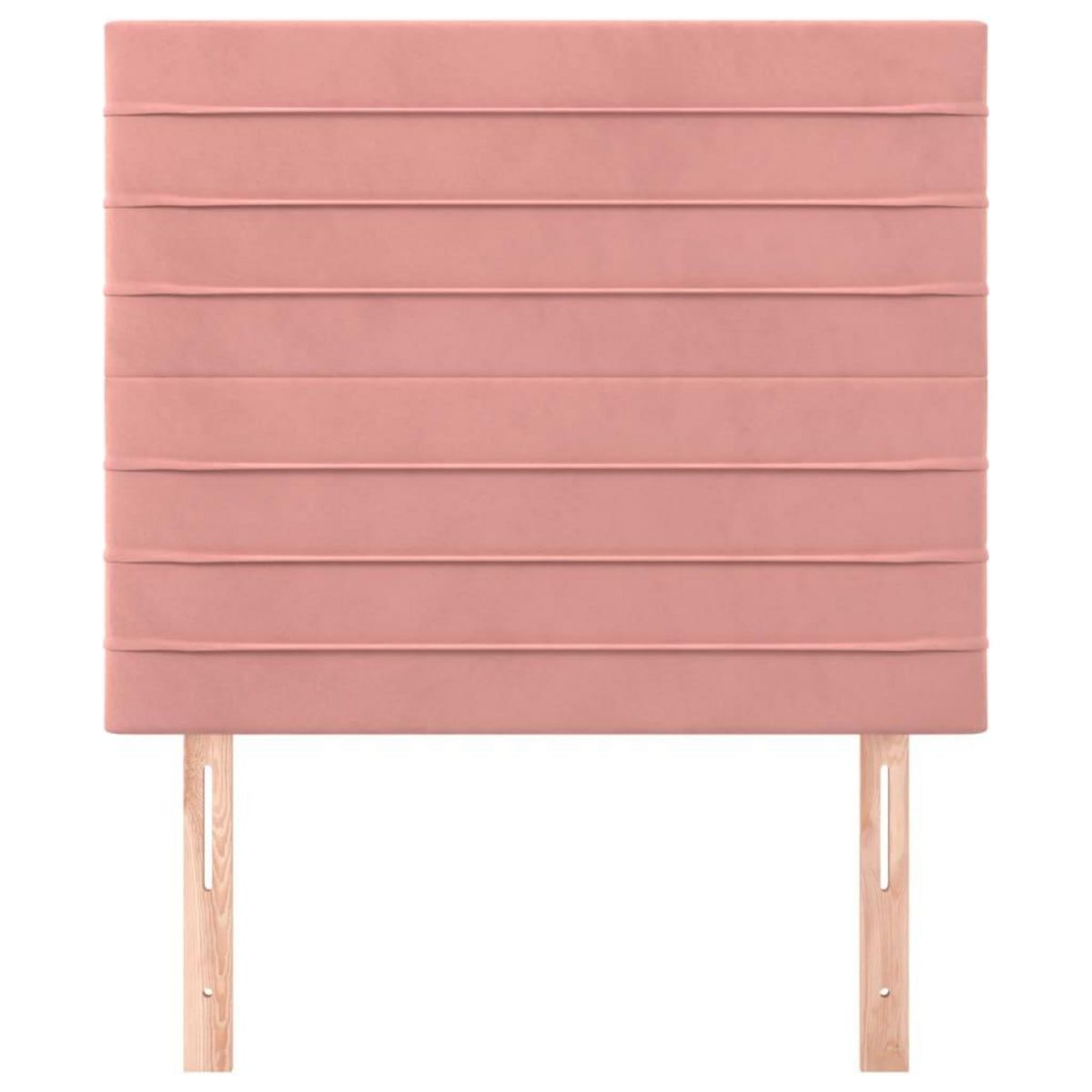 VIDAXL Tetes de lit 2 pcs Rose 80x5x78/88 cm Velours