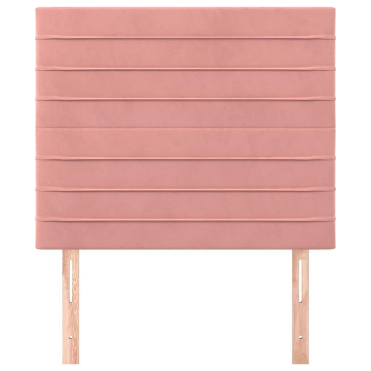 VIDAXL Tetes de lit 2 pcs Rose 80x5x78/88 cm Velours