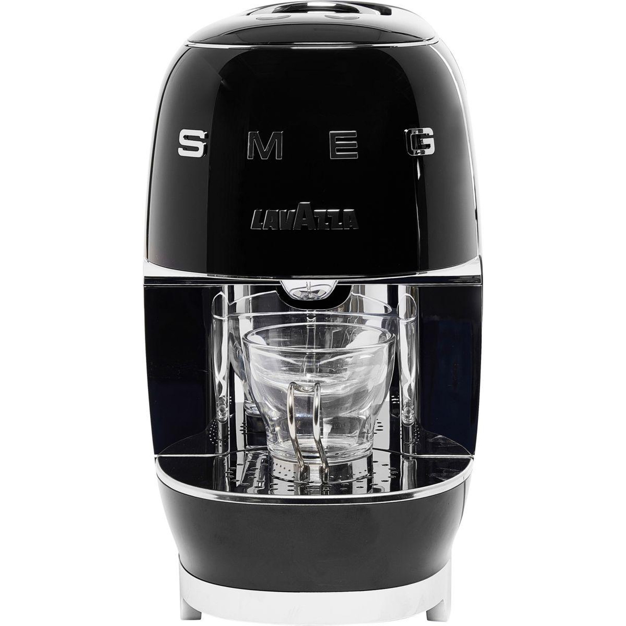 Voir la diapositive 2 : LAVAZZA Cafetière à dosette Smeg noire