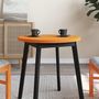 Voir la diapositive 3 : VIDAXL Dessus de table rond cire marron Ø60x2,5 cm bois de pin massif