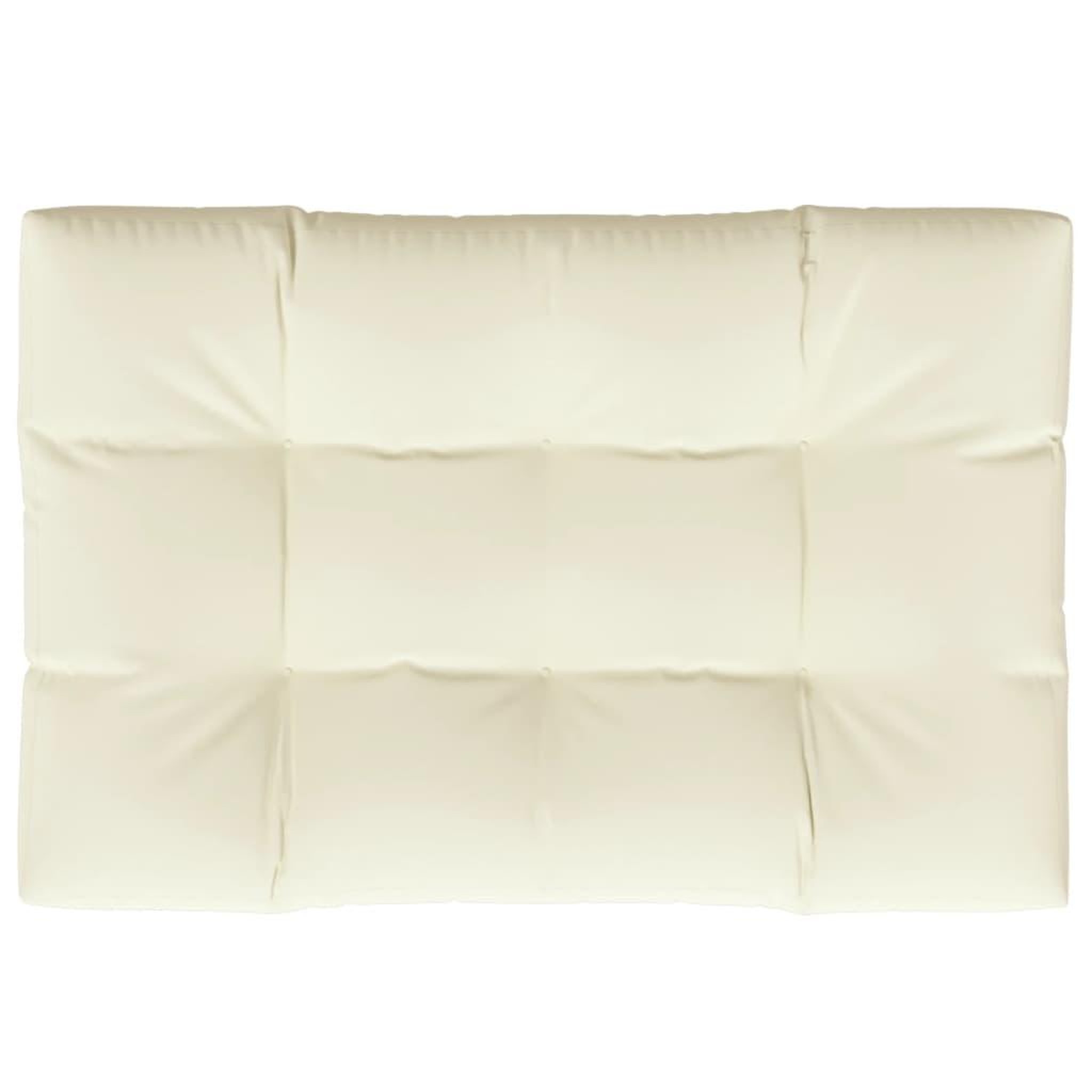 Voir la diapositive 2 : VIDAXL Coussin de palette creme 120x80x12 cm tissu