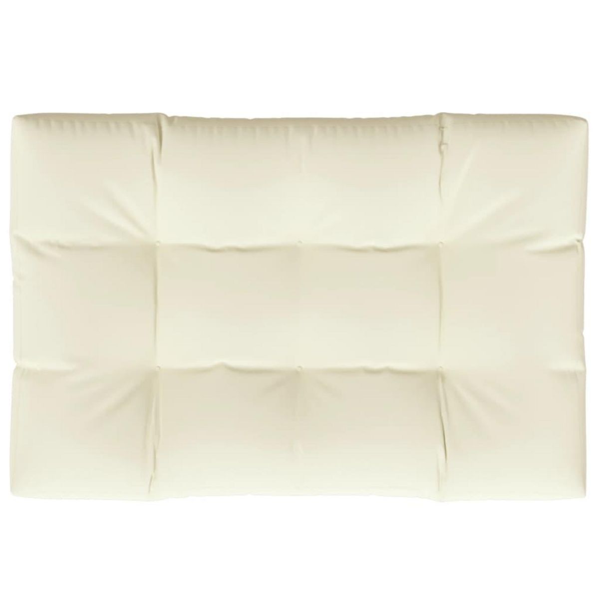 VIDAXL Coussin de palette creme 120x80x12 cm tissu