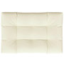 Voir la diapositive 2 : VIDAXL Coussin de palette creme 120x80x12 cm tissu
