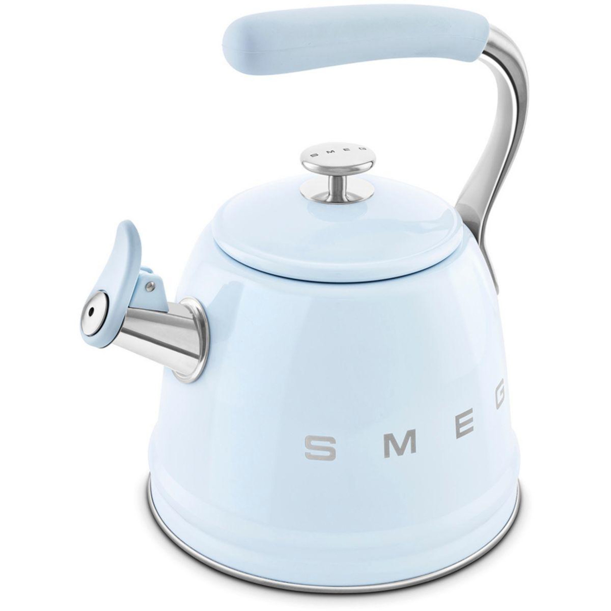 Voir la diapositive 5 : SMEG Bouilloire sifflante 2.3l bleu pastel