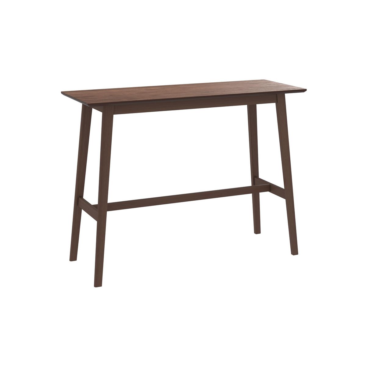 Rendez vous déco Table de bar rectangulaire 4 personnes en bois clair naturel 120 cm - Buvette