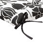 Voir la diapositive 2 : ATMOSPHERA Galette de Chaise  Twisted Lime  38x38cm Noir & Blanc