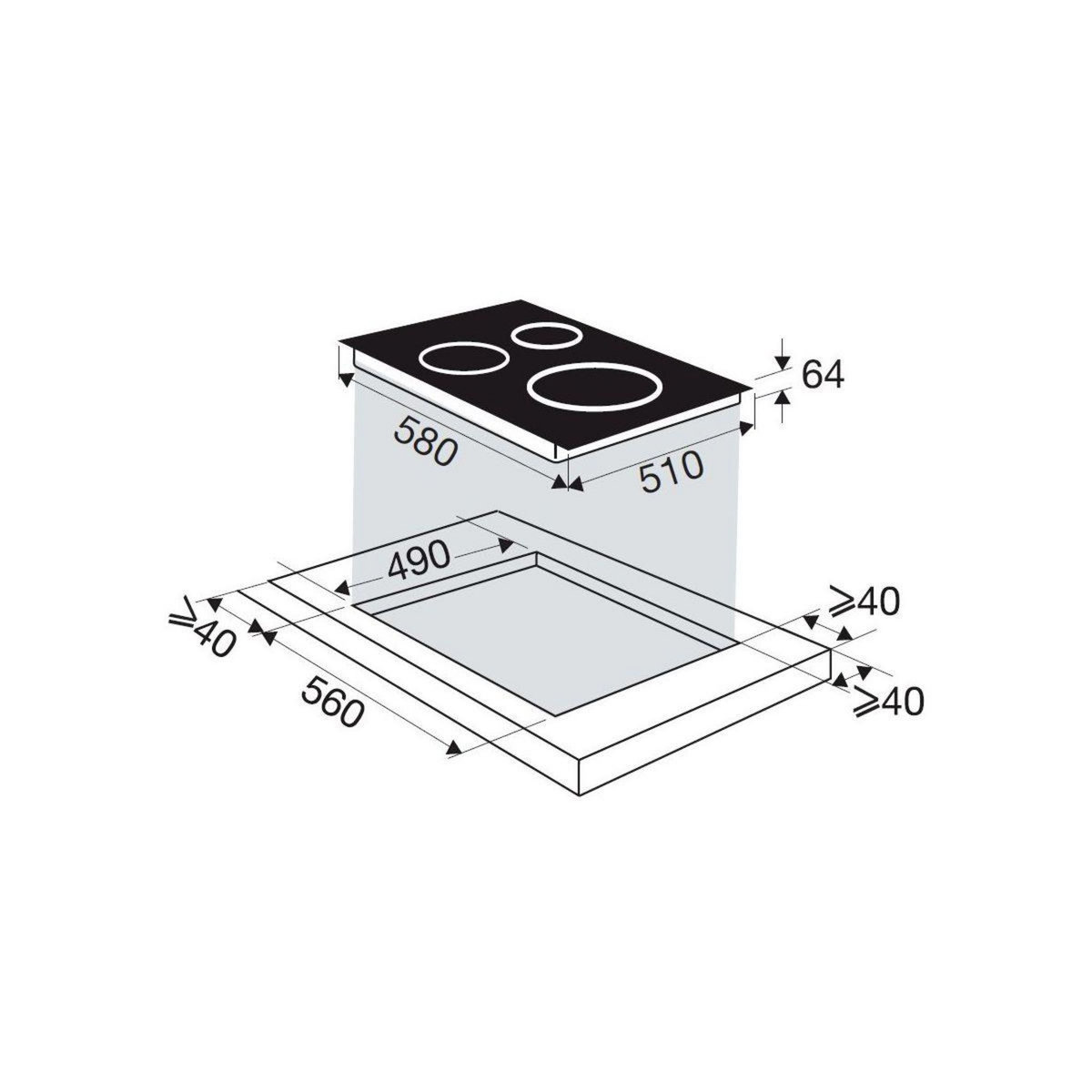 Sauter Plaque induction SPIN4361B