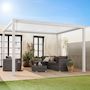 Voir la diapositive 4 : SWEEEK Pergola bioclimatique aluminium lames orientables 4x3m Triomphe