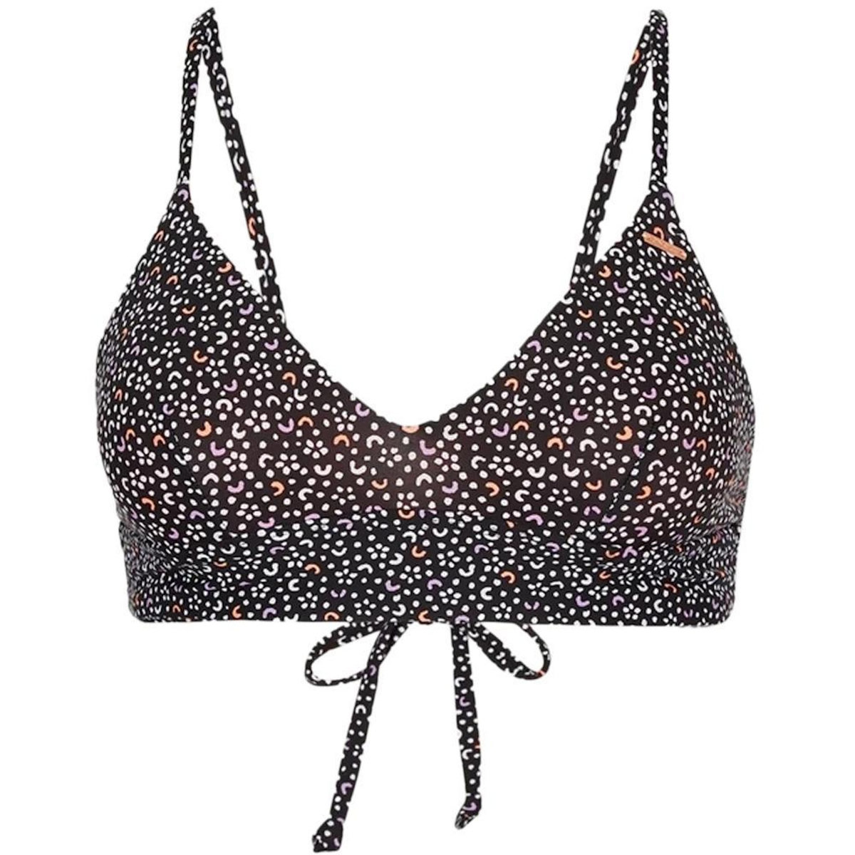 O'NEILL Haut de Maillot de bain Noir/Orange Femme O'Neill Wave