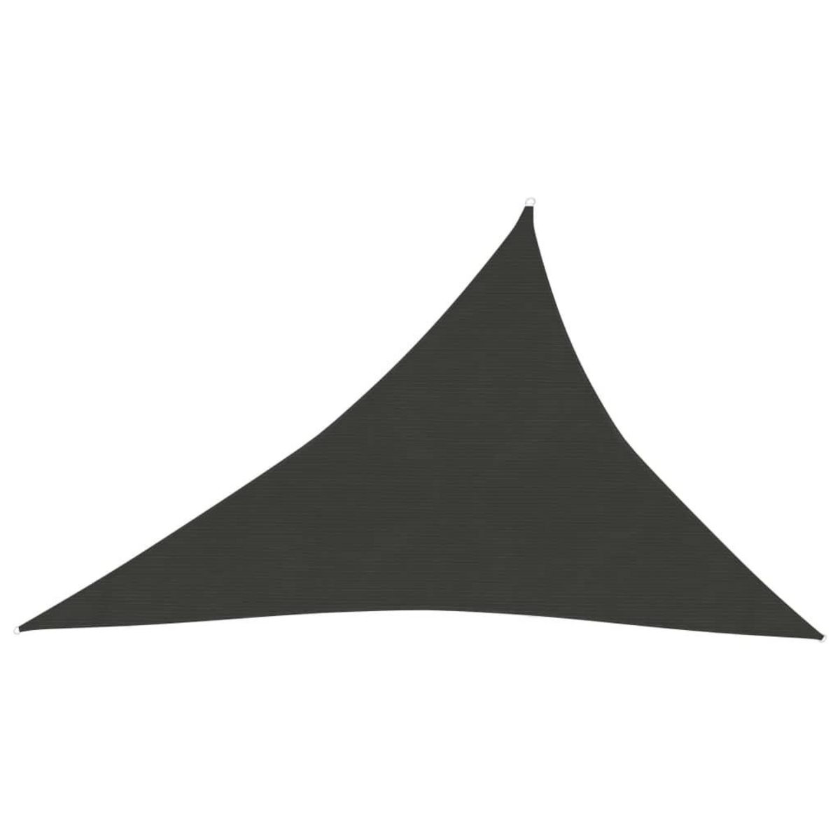 VIDAXL Voile d'ombrage 160 g/m^2 Anthracite 3x4x5 m PEHD