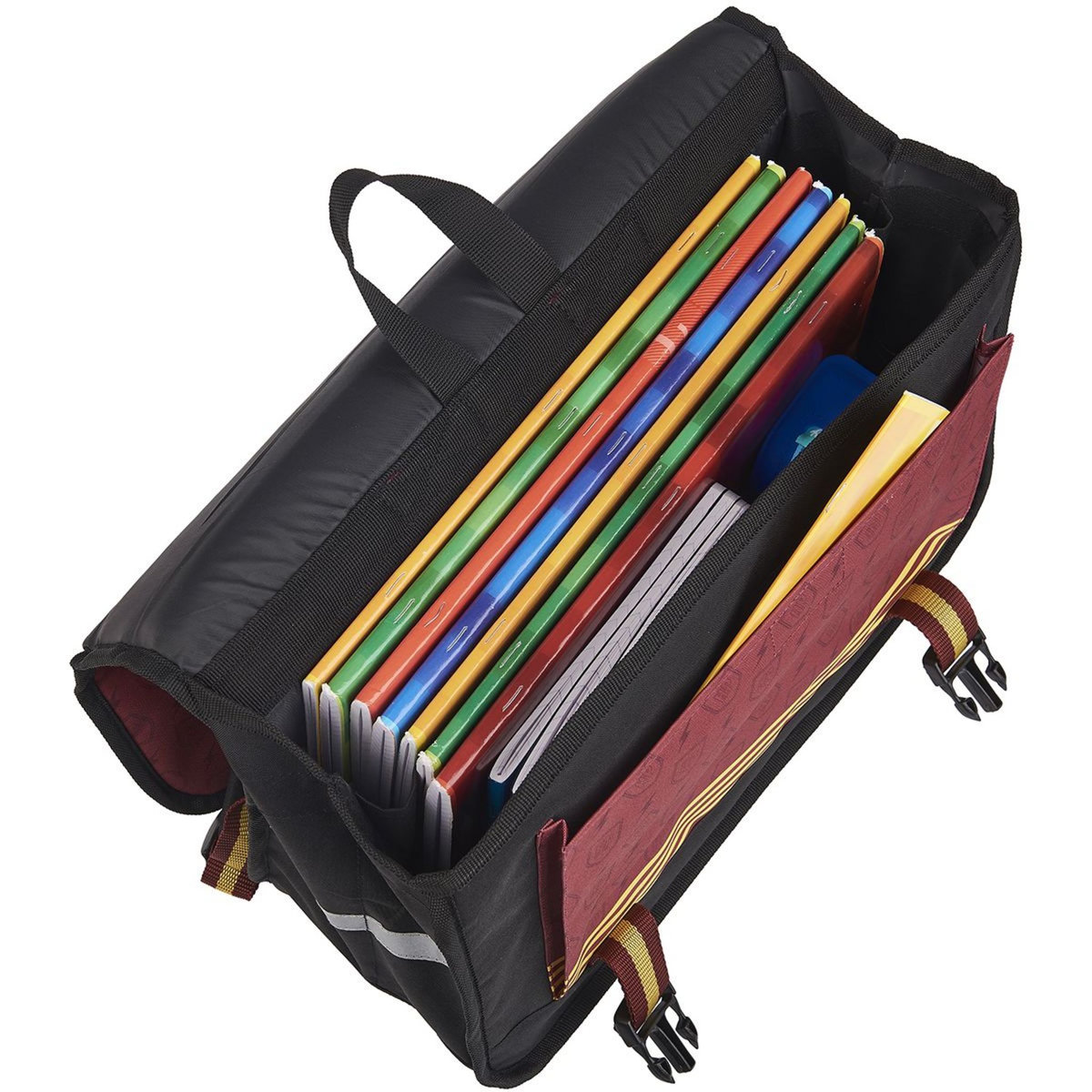 Cartable 41 cm CM1/CM2 rouge et noir Harry Potter