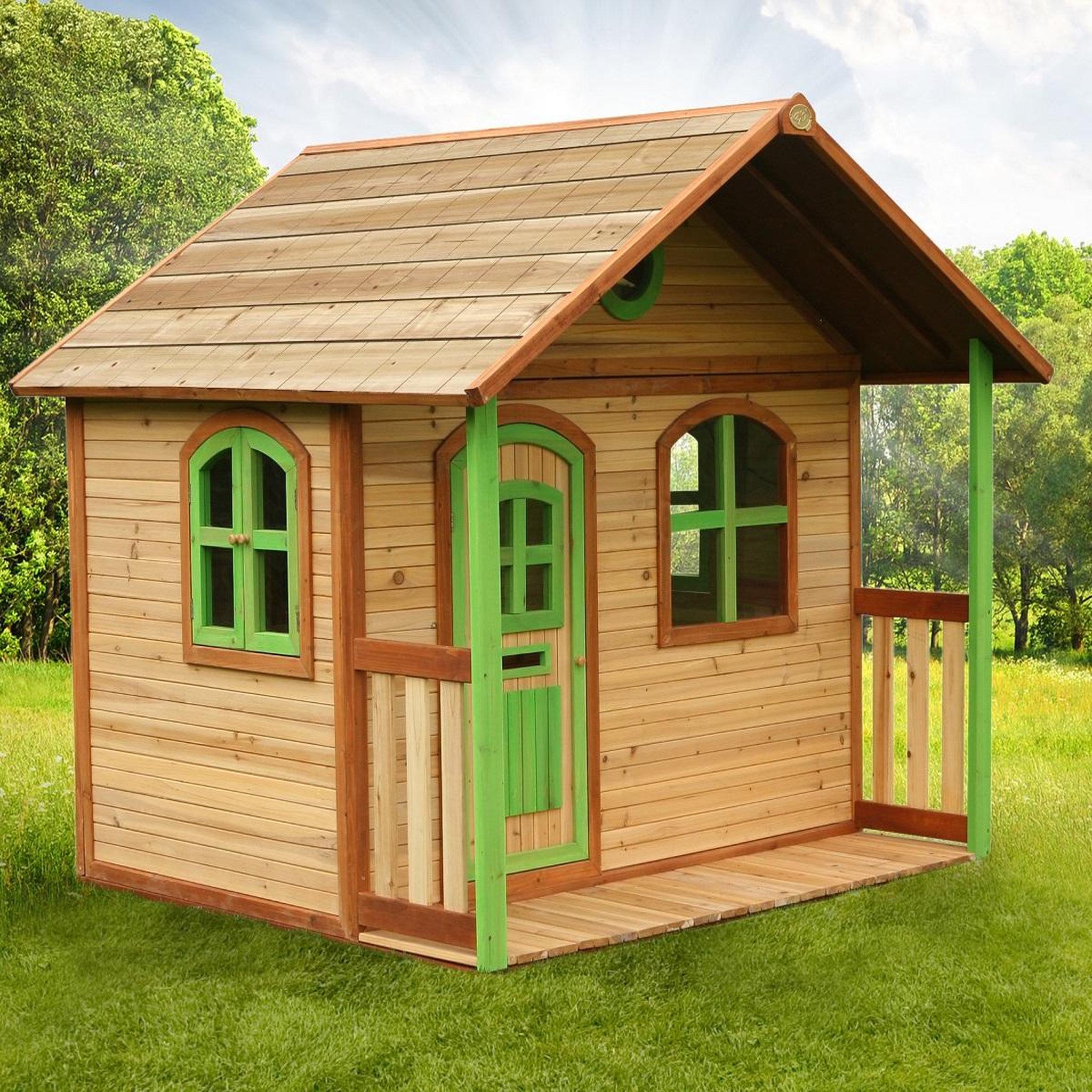 Voir la diapositive 2 : PRAGMA Cabane pour enfant - Bois - H1.8m- Milan  
