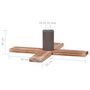 Voir la diapositive 6 : VIDAXL Support de sapin de Noël 54x54x16 cm