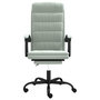 Voir la diapositive 3 : VIDAXL Fauteuil inclinable de bureau Gris clair Velours