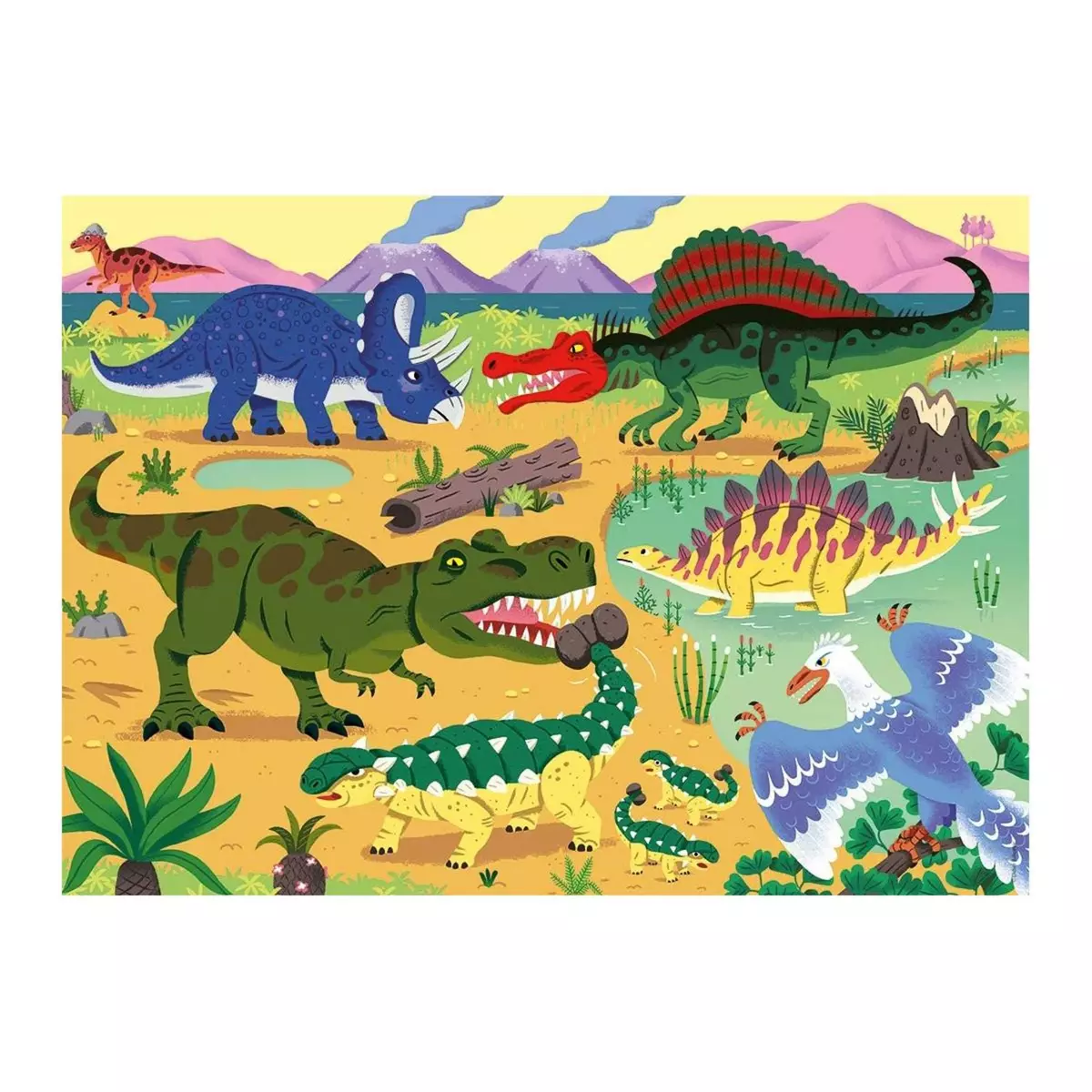 Nathan Puzzle 60P Les dinosaures du cretace