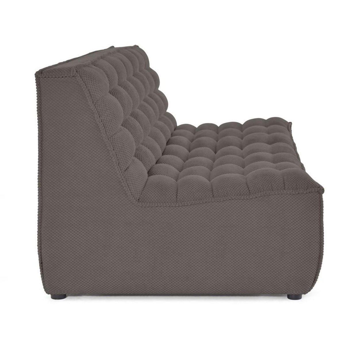 LISA DESIGN Ellie - canapé 3 places en velours texturé