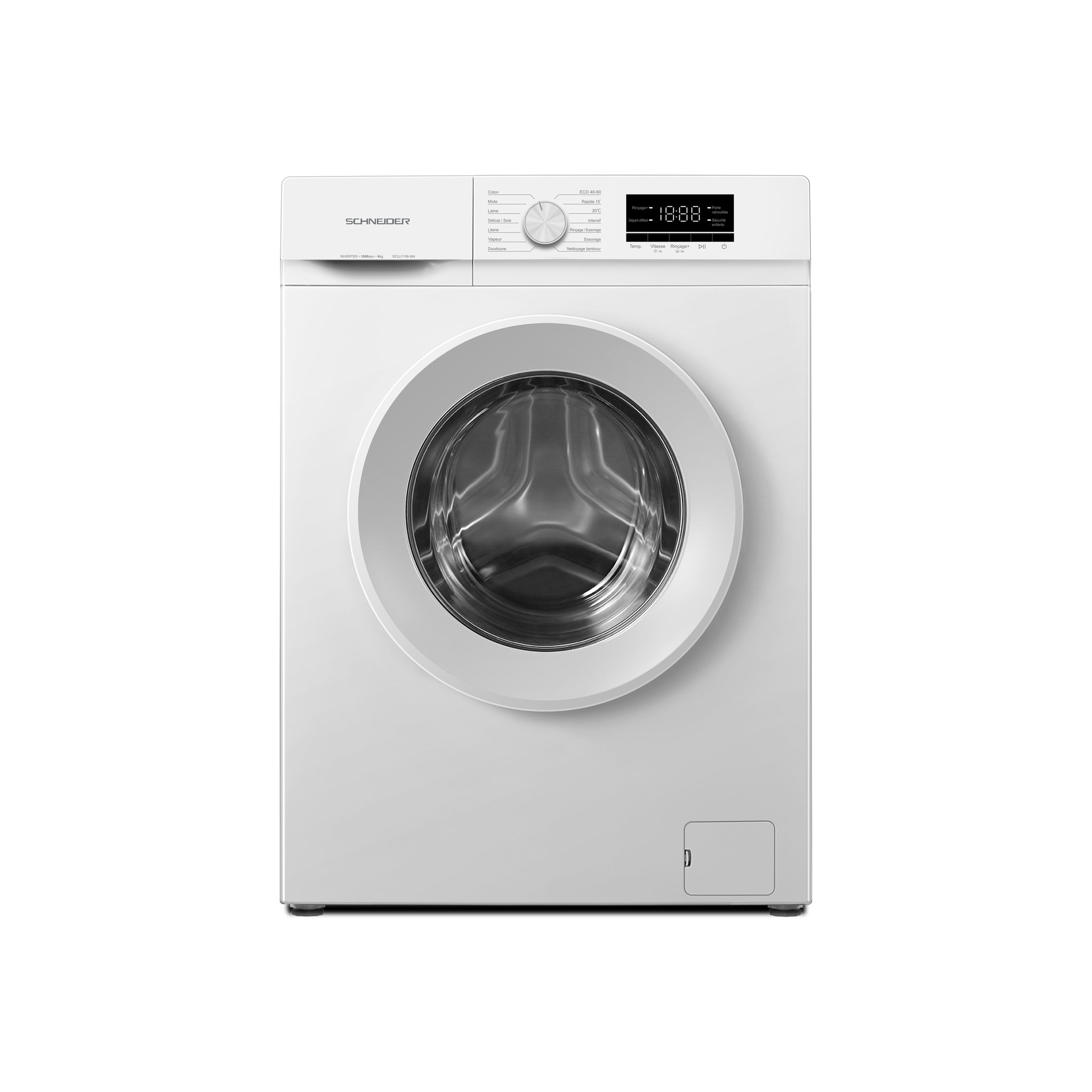 SCHNEIDER Lave linge frontal 6kg Blanc - SCLLF106-WA